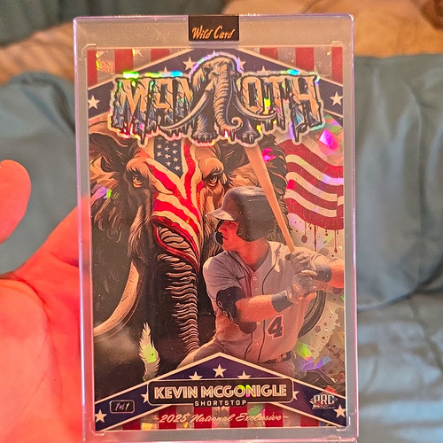 Wild card patriotic - card, mammuts